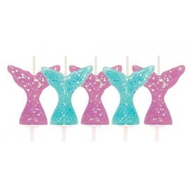 Glitter Mermaid Tail Pick Candles