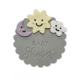 Sun And Moon Baby Shower Sugarcraft Plaque