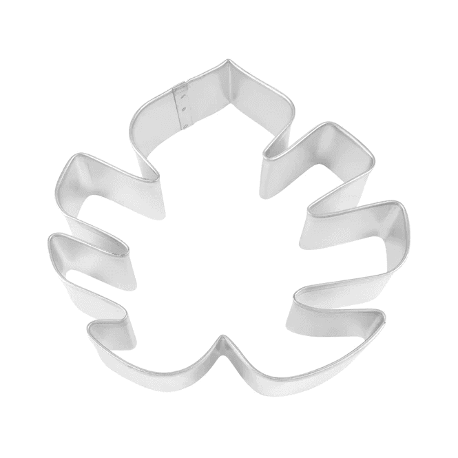Anniversary House Tropical Leaf Tin-Plated Cookie Cutter