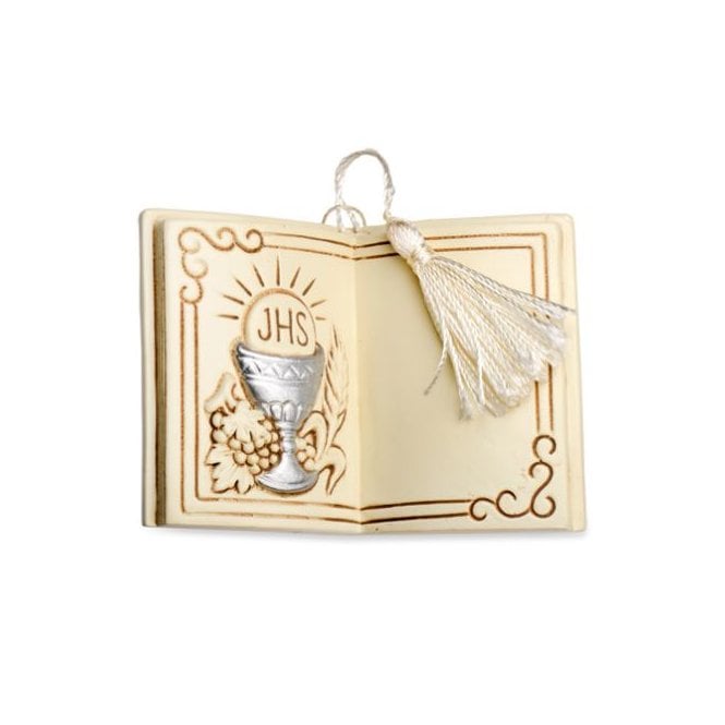 Bible Cake Topper - With Challis Silver and Ivory