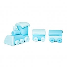 Blue Train Sugar Cake Topper