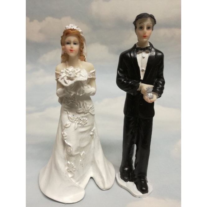 Bride and Groom Individually Standing