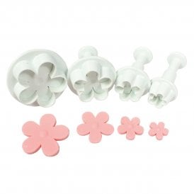 5 Petal Plunger Cutter - 4 Set
