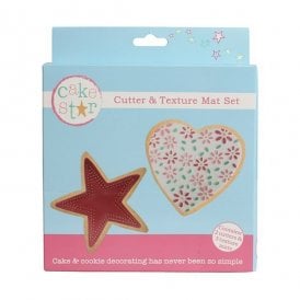 Cutter & Texture Mat Set - Heart & Star 5 pack set