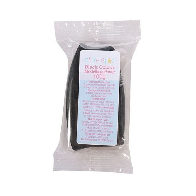 Cake Star Modelling Paste Black 100g