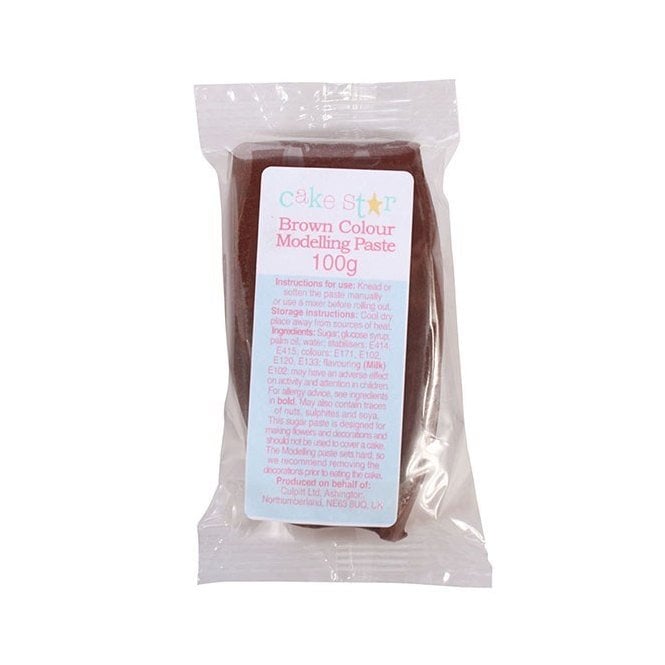 Cake Star Modelling Paste Brown 100g