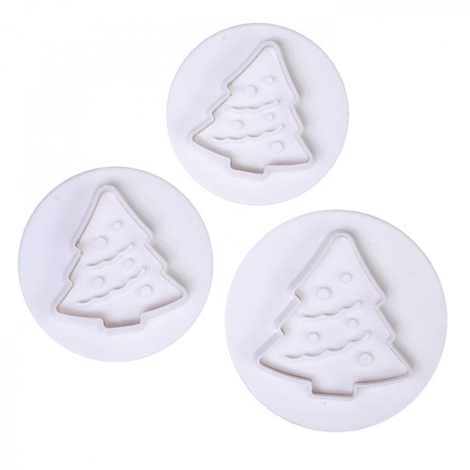Cake Star Plunger Cutters - Christmas Tree Set of 3
