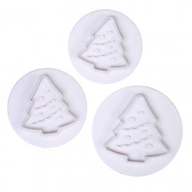 Plunger Cutters - Christmas Tree Set of 3
