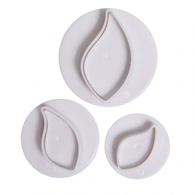 Cake Star Plunger Cutters - Curved Leaf