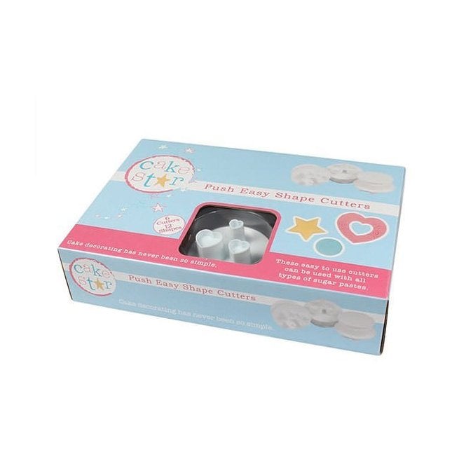 Cake Star Push Easy Plunger Cutters - Shapes Set of 6