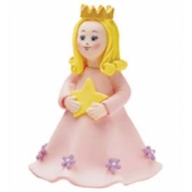 Star Pale Pink Princess Hard Sugar Cake Topper 