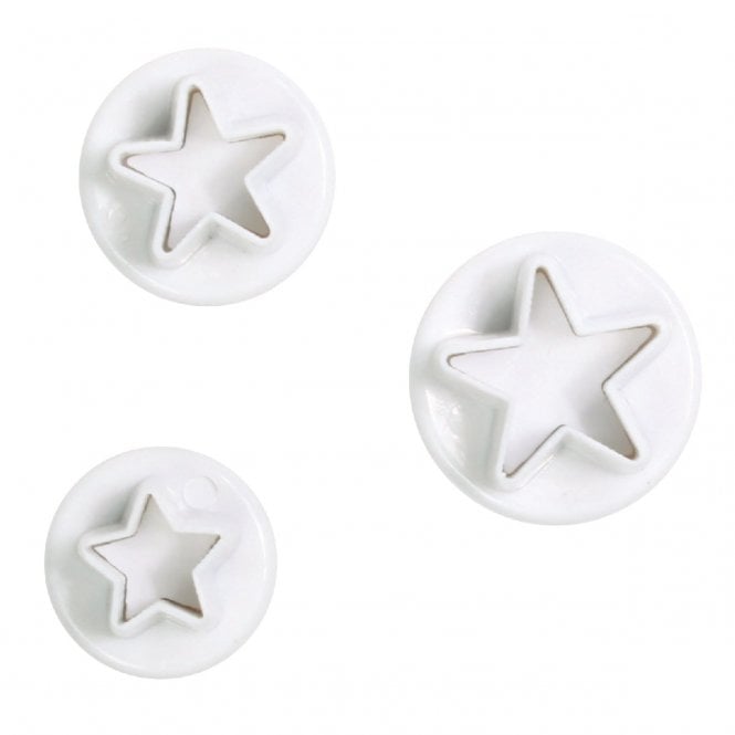 Cake Star Star Plunger Cutter - 3 Set