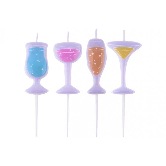 CANDLES - COCKTAILS - PACK OF 4
