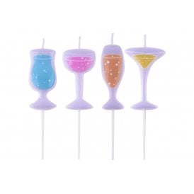 CANDLES - COCKTAILS - PACK OF 4