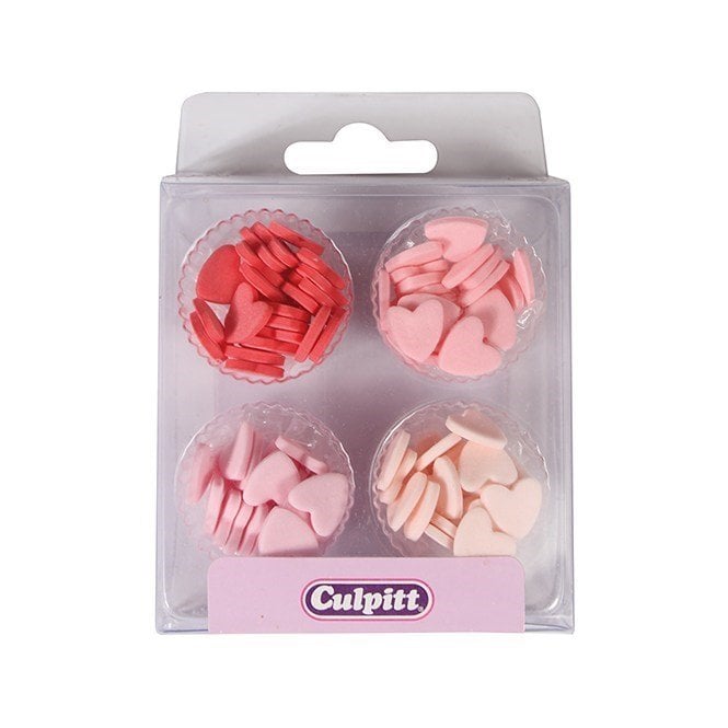 Culpitt 100 Mini Heart Sugar Decorations