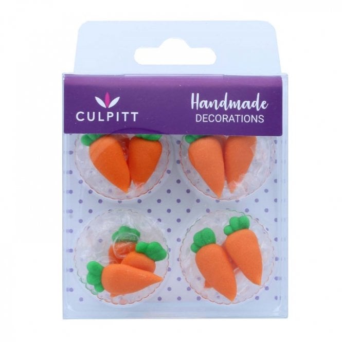 Culpitt 12 Carrot Sugar Decorations