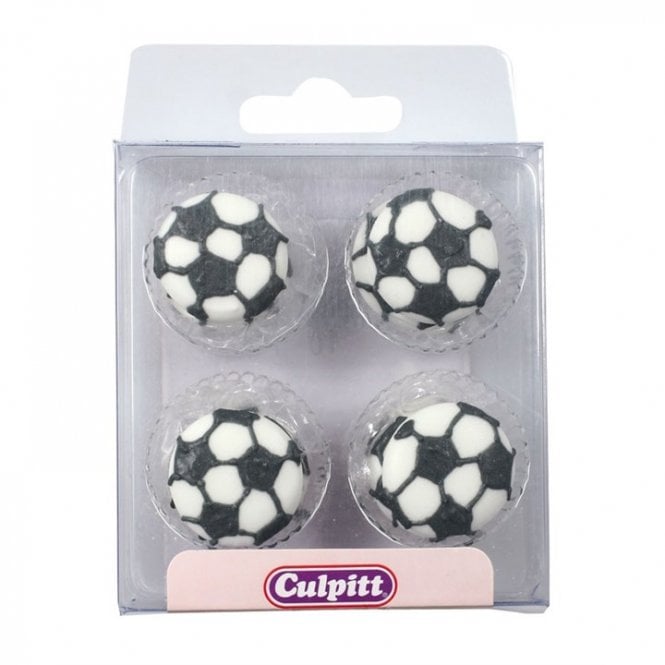 Culpitt 12 Football Sugar Decorations