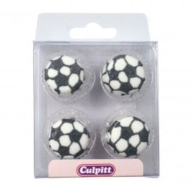 12 Football Sugar Decorations