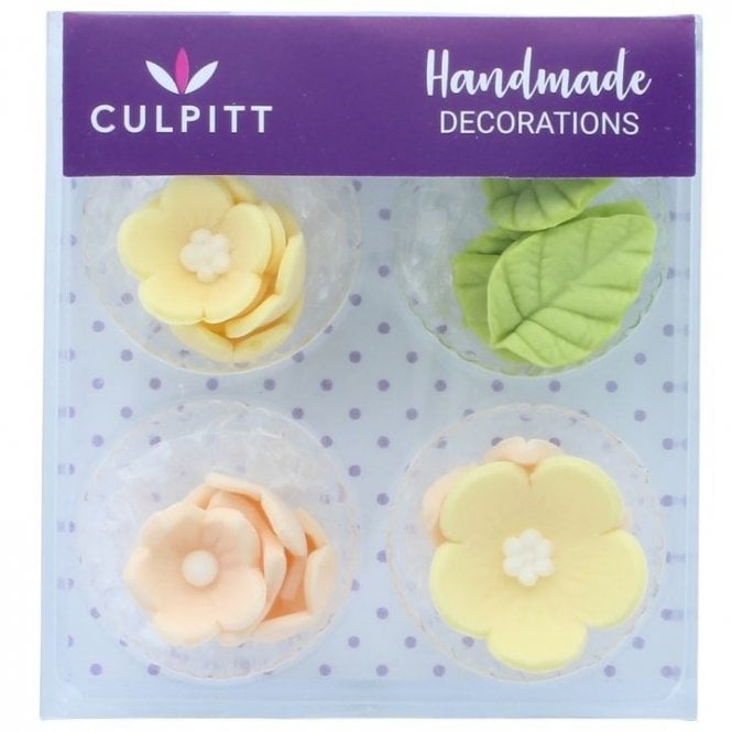 Culpitt 16 Lemon Flowers & Leaves Sugar Decoration