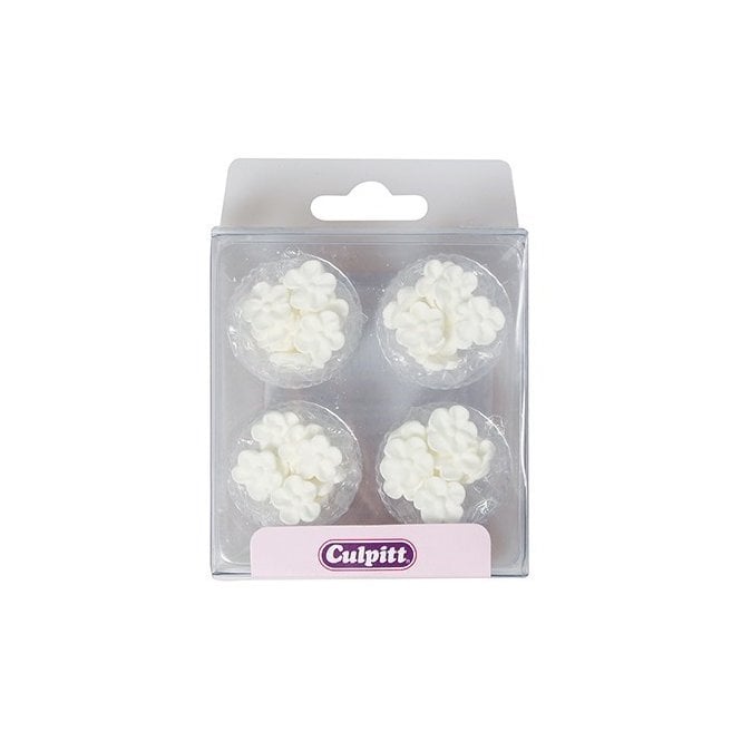 Culpitt 48 White Mini Blossoms Sugar Decoration