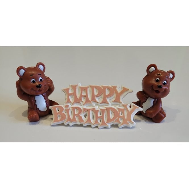 Culpitt Bears With Happy Birthday Motto