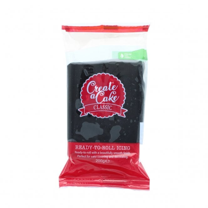 Culpitt Black - Create A Cake Sugarpaste 200g