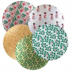 Christmas Cake Cards - Double Thick (3mm) - 10 inch Round