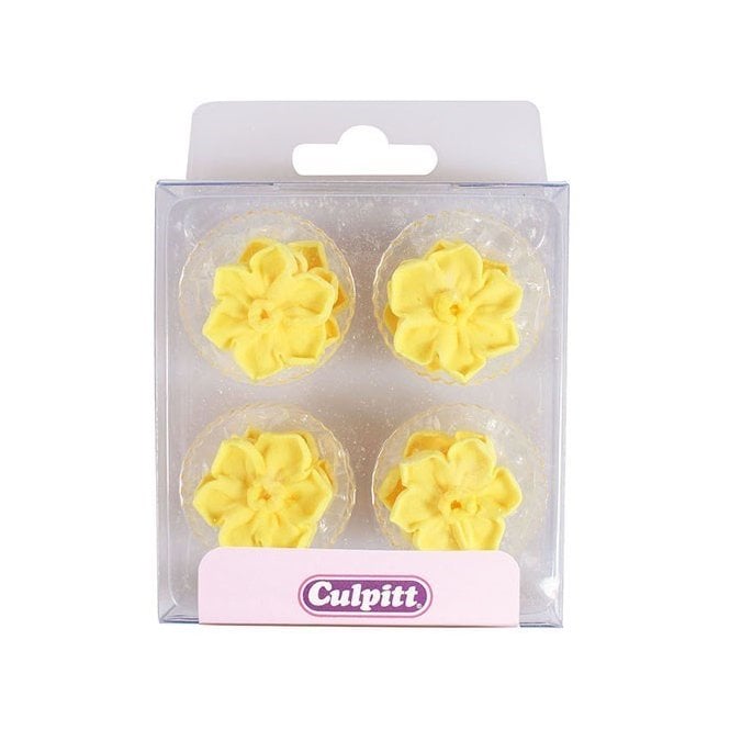Culpitt Daffodil Sugar Pipings - Pack of 12