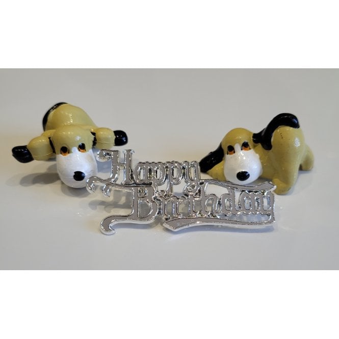 Culpitt Dog Cake Toppers with Motto