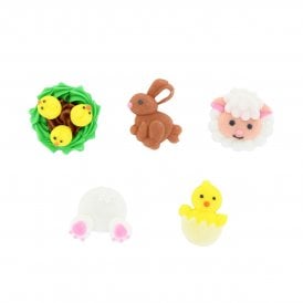 Easter Friends Sugar Pipings - Pack of 5