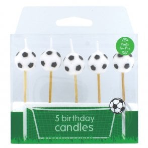 Football Candles On Pics x 5