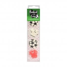 Football Cupcake Decorations - Pack of 12