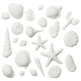 Gumpaste Sea Shells - 23 Piece