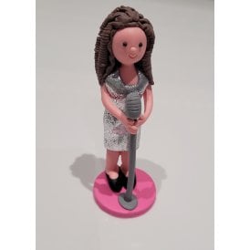 Lady Popstar Cake Topper 