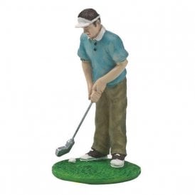 Male Golfer Resin Figure