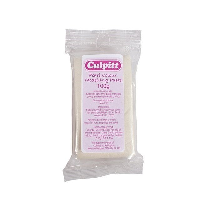 Culpitt Metallic Pearl White Modelling Paste