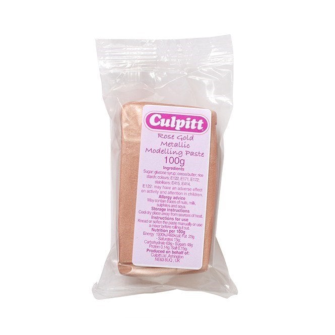 Culpitt Metallic Rose Gold Modelling Paste