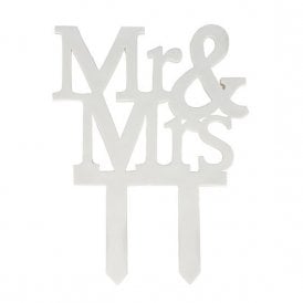 Mr & Mrs Cake Topper 
