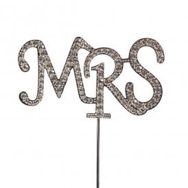 "Mrs" Diamante Pick Topper 