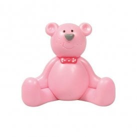 Pink Bear With Spotty Bow Tie 