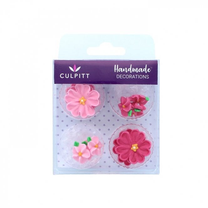 Culpitt Pink Daisy Sugar Decorations 14 Pack