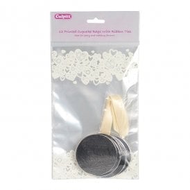 Printed Cupcake Bags with Ribbon Ties and boards
