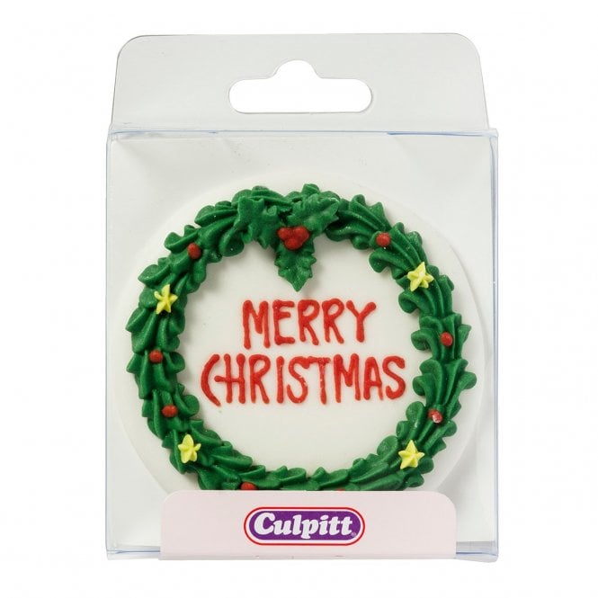 Culpitt Round Christmas Wreath Plaque 75mm