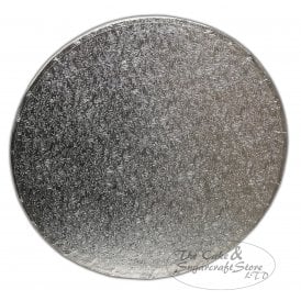 Silver Round SINGLE Cake Drum Boards