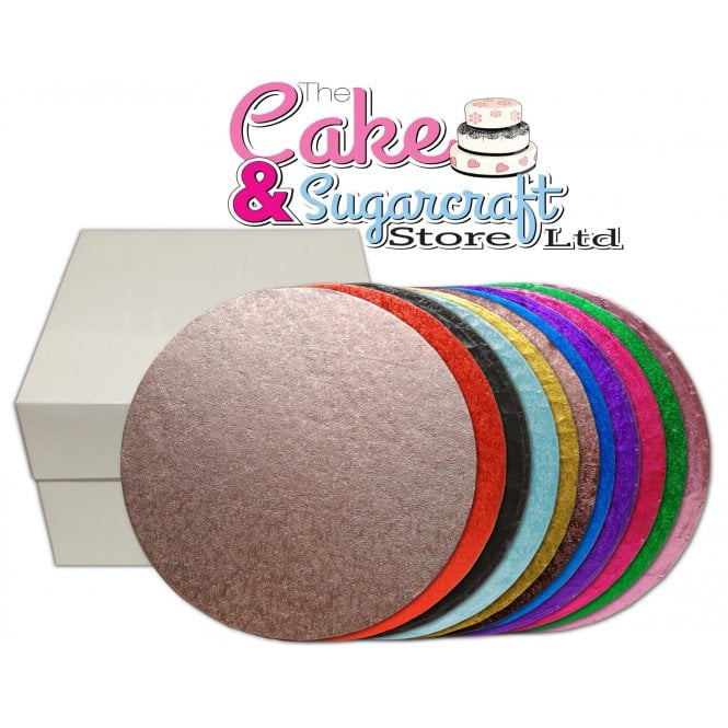 Culpitt SINGLE Coloured Cake BOX and BOARD - Round