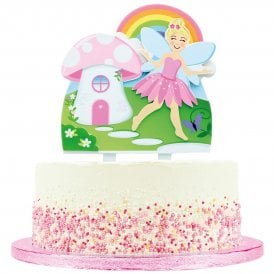 Sugar Fairy Garden Cake Topper Decoration