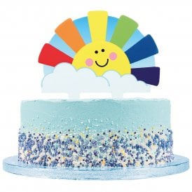 Sugar Sunshine Rainbow Cake Topper Decoration