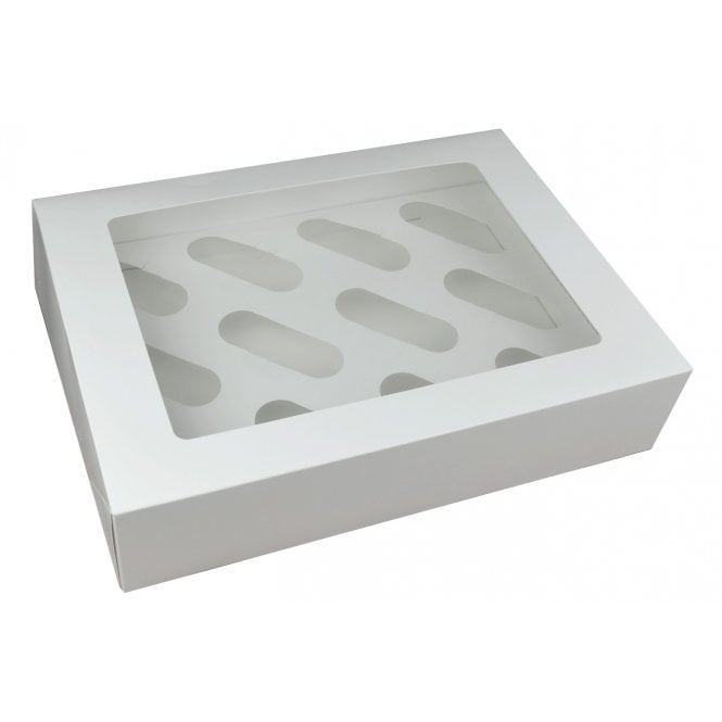 Culpitt White 12 Hole Cupcake or Muffin Box 