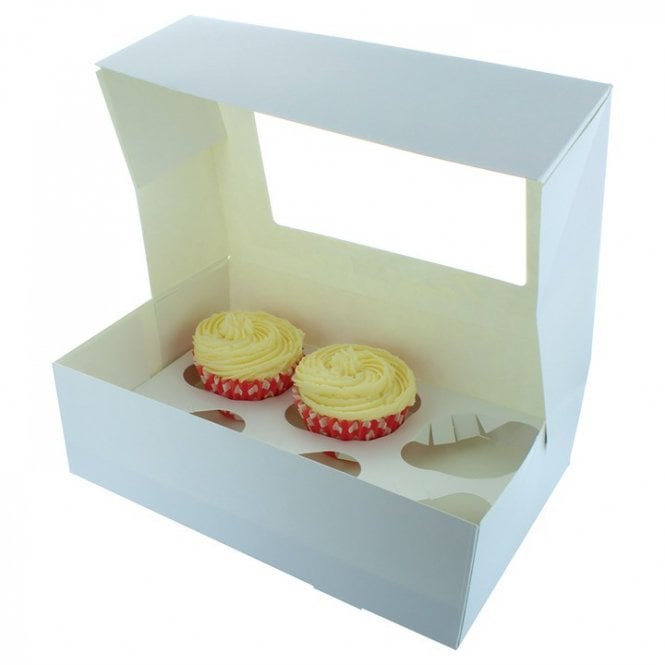Culpitt White 6 Hole Cupcake or Muffin Box 