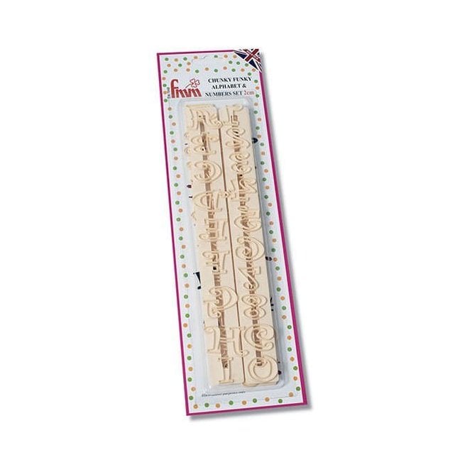FMM Chunky Funky Alphabet And Numbers Cutters Tappets